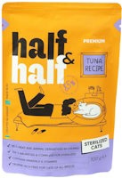 Купити корм для кішок Half&Half Adult Sterilised Tuna Pouch 6 pcs  за ціною від 110 грн.