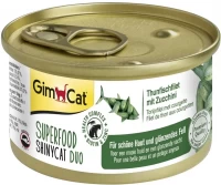 Купить корм для кошек GimCat Superfood Shiny Cat Duo Tuna 70 g  по цене от 88 грн.