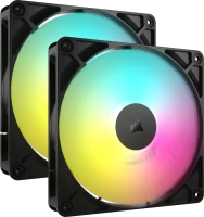 Купити система охолодження Corsair RS140 ARGB Black Dual Pack за ціною від 2072 грн.