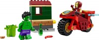 Купити конструктор Lego Iron Man with Bike and The Hulk 76287  за ціною від 589 грн.