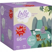 Купити підгузки Lolly Premium Soft Set 4 (/ 66 pcs) за ціною від 619 грн.