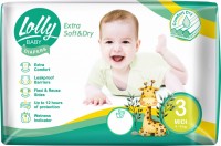 Купити підгузки Lolly Extra Soft & Dry 3 за ціною від 232 грн.