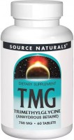 Купити амінокислоти Source Naturals TMG 750 mg (60 tab) за ціною від 358 грн.