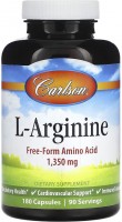 Купити амінокислоти Carlson Labs L-Arginine 1350 mg (90 cap) за ціною від 1470 грн.