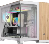 Купити корпус Corsair 2500X White/Bamboo Wood  за ціною від 11849 грн.