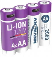 Купить акумулятор / батарейка Ansmann 4xAA 2000 mAh USB Type-C: цена от 1229 грн.