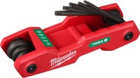 Купити набір інструментів Milwaukee Folding Torx Key Set 8 pc (4932480979)  за ціною від 1035 грн.