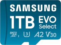 Купити карта пам'яті Samsung EVO Select microSDXC + Adapter 2024 (1Tb) за ціною від 4970 грн.