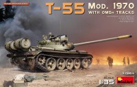 Купить сборная модель MiniArt T-55 Mod 1970 with OMSh Tracks (1:35): цена от 1912 грн.