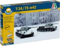 Купить сборная модель ITALERI T34/76 M42 Fast Assembly (1:72)  по цене от 672 грн.