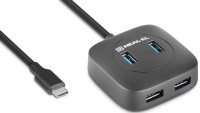 Купить картридер / USB-хаб REAL-EL CQ-407  по цене от 332 грн.