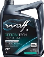 Купити моторне мастило WOLF OfficialTech 0W-20 C5 RFE 5L  за ціною від 2071 грн.