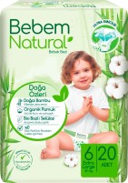 Купити підгузки Bebem Natural 6 (/ 20 pcs) за ціною від 240 грн.