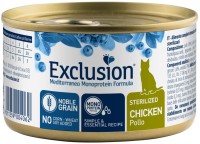 Купить корм для кошек Exclusion Sterilised Noble Grain Chicken Canned 85 g  по цене от 69 грн.