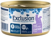 Купити корм для кішок Exclusion Sterilised Giant Noble Grain Chicken Canned 85 g  за ціною від 70 грн.