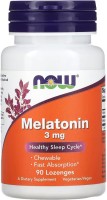 описание, цены на Now Melatonin 3 mg Lozenges