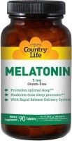 Купить аминокислоты Country Life Melatonin 3 mg (90 tab) по цене от 695 грн.