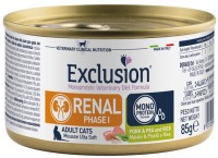 Купити корм для кішок Exclusion Adult Renal Phase II Pork/Pea Canned 85 g  за ціною від 88 грн.