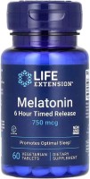 Купити амінокислоти Life Extension Melatonin 6 Hour Timed Release 750 mcg (60 tab) за ціною від 561 грн.