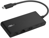 Купити кардридер / USB-хаб Asus Dual 4K USB-C Dock DC201  за ціною від 3599 грн.