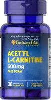 Купить спалювач жиру Puritans Pride Acetyl L-Carnitine 500 mg 30 cap: цена от 250 грн.