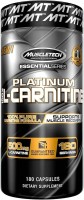 Купить спалювач жиру MuscleTech Platinum 100% L-Carnitine 180 cap: цена от 1430 грн.