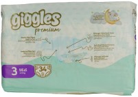 Купити підгузки Giggles Premium 3 (/ 34 pcs) за ціною від 266 грн.