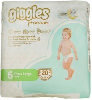 Купить подгузники Giggles Premium 6 (/ 20 pcs) по цене от 299 грн.