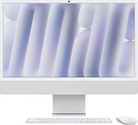 Купити персональний комп'ютер Apple iMac 24" 2024 M4 (IM24M403SLV Eth) за ціною від 105529 грн.