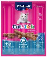 Купити корм для кішок Vitakraft Cat Stick Healthy Flatfish 18 g  за ціною від 101 грн.