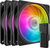 Купити система охолодження Cooler Master Mobius 120P ARGB Black 3-pack Fan Kit  за ціною від 2990 грн.