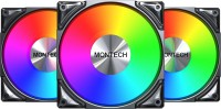 Купити система охолодження Montech Metal Pro 12 ARGB PWM 3 in 1 Black  за ціною від 2339 грн.