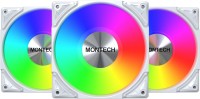 Купити система охолодження Montech Metal Pro 12 ARGB PWM 3 in 1 White  за ціною від 2339 грн.