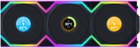 Купить система охолодження Lian Li Uni Fan SL120 Wireless LCD Reverse 3-pack Black: цена от 7521 грн.