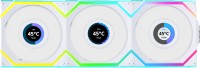 Купити система охолодження Lian Li Uni Fan SL120 Wireless LCD Reverse 3-pack White за ціною від 7106 грн.