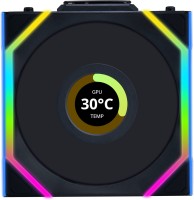 Купити система охолодження Lian Li Uni Fan SL120 Wireless LCD Reverse Black за ціною від 2299 грн.