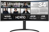 Купить монитор LG UltraWide 34WR55QK  по цене от 13501 грн.