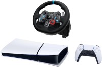 Купить игровая приставка Sony PlayStation 5 Slim Digital Edition + Racing Wheel: цена от 32338 грн.