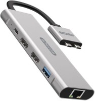 Купити кардридер / USB-хаб Sitecom Dual USB-C Multiport Pro Adapter+PD за ціною від 6730 грн.