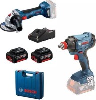 Купити набір електроінструменту Bosch GDX 180-Li + GWS 180-Li Professional 615990N1U  за ціною від 11178 грн.