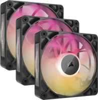 Купити система охолодження Corsair iCUE LINK RX120 MAX RGB PWM Triple Pack Black за ціною від 8841 грн.