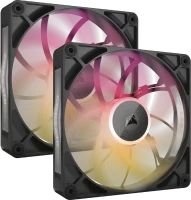Купити система охолодження Corsair iCUE LINK RX140 MAX RGB PWM Dual Pack Black за ціною від 5821 грн.