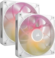 Купити система охолодження Corsair iCUE LINK RX140 MAX RGB PWM Dual Pack White за ціною від 5821 грн.
