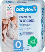 Купити підгузки Babylove Premium Newborn XS (/ 24 pcs) за ціною від 199 грн.