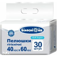 Купити підгузки Bіlosnіzhka Soft Super Underpads 40x60 (/ 30 pcs) за ціною від 228 грн.