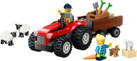 Купити конструктор Lego Red Farm Tractor with Trailer and Sheep 60461  за ціною від 679 грн.