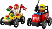 Купить конструктор Lego Pizza vs Fire Truck Race Car Pack 60458  по цене от 315 грн.