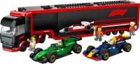 Купить конструктор Lego F1 Truck with RB20 and AMR24 F1 Cars 60445  по цене от 3578 грн.