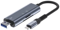 Купити кардридер / USB-хаб Tech-Protect UltraBoost SD/micro SD/Lightning/USB-A за ціною від 999 грн.