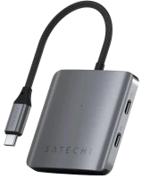 Купити кардридер / USB-хаб Satechi 4-Port USB-C Hub with PD  за ціною від 2199 грн.